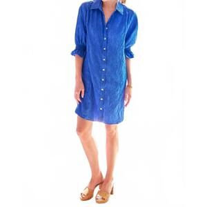 NEW FINLEY miller textured jacquard dress in royal blue